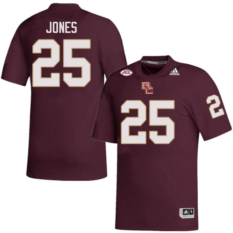 Boston College Eagles #25 Bugg Jones College Football Jerseys Stitched-Maroon